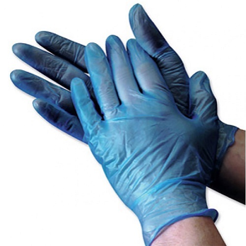 Vinyl Powder Free Blue Glove Large PACK 100