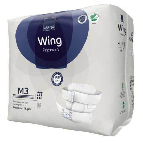 Abena Wing M3 Medium Waist 70 110cm Unisex 3000ml Blue (SA1999905389) Carton 60 ( 15 x 4 )