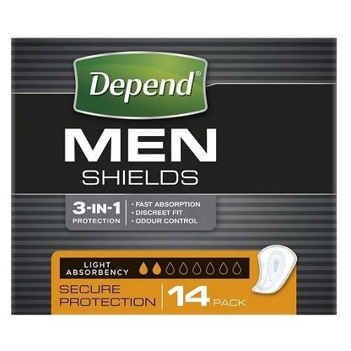 DEPEND Shields For Men 47 ml ( 2 Drops)  Pack 14 